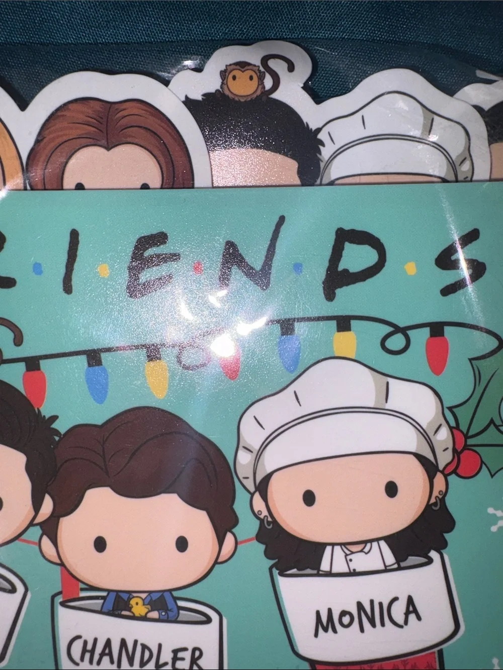 FRIENDS Spiral Notebook w/ Friends in Stockings
